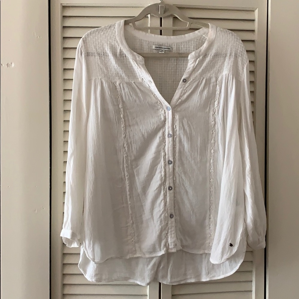 American Eagle White Blouse